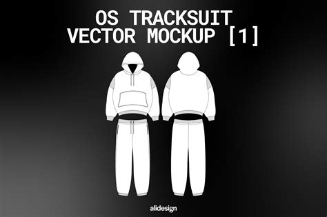 Streetwear Tracksuit Vector Mockup Streetwear And Fashion Tech Pack Illustrator Technical