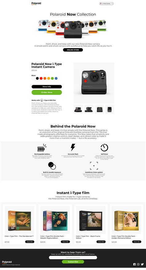 Polaroid - NOW Camera! on Behance