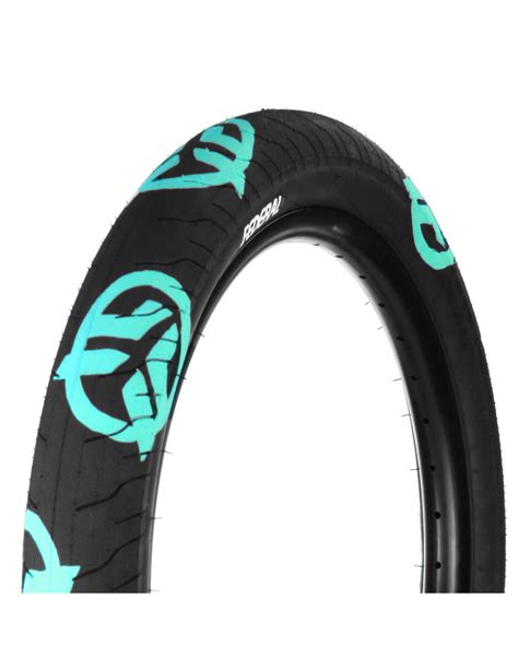 Federal Command LP Black With Teal Logos BMX Tire