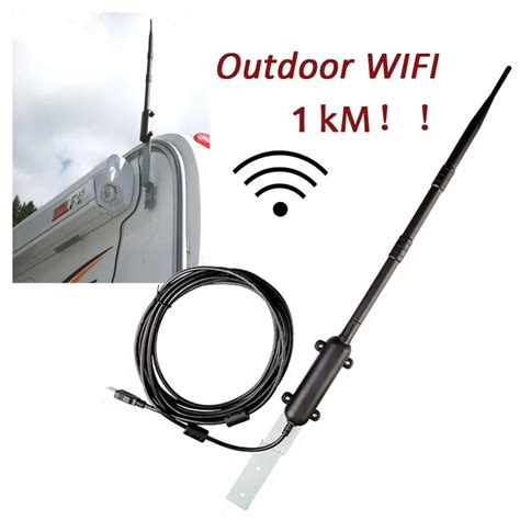 High Power Outdoor Wifi Usb Adapter 1000m 1500m Wifi Antenna 802 11b G N Signal Amplifier