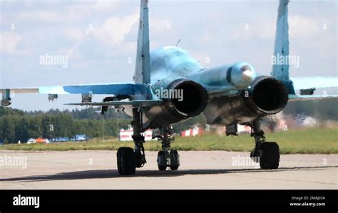 Moscow Russia Zhukovsky Airfield August Demonstration Of The