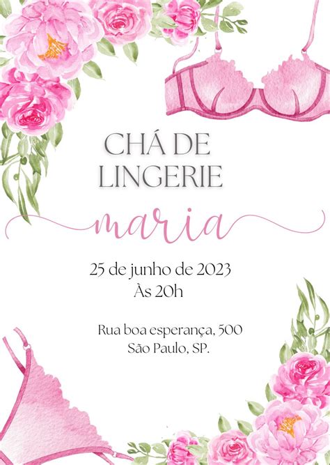 Julieta Pink Lingerie Shower Invitation Editable Template Lingerie Shower Diy Shower Invitation