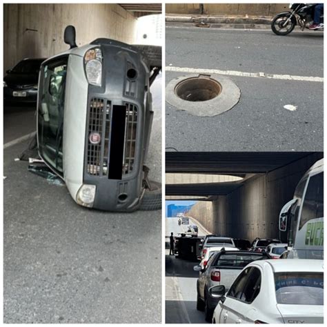 Carro Bate Em Bueiro Aberto E Tomba Em Trincheira Da Miguel Sutil