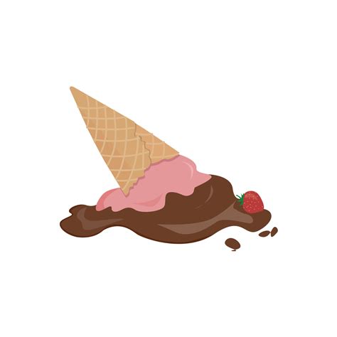 Melting Ice Cream Cartoon