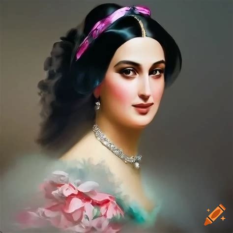 Elizabeth taylor oil painting in the elizabethan style on Craiyon