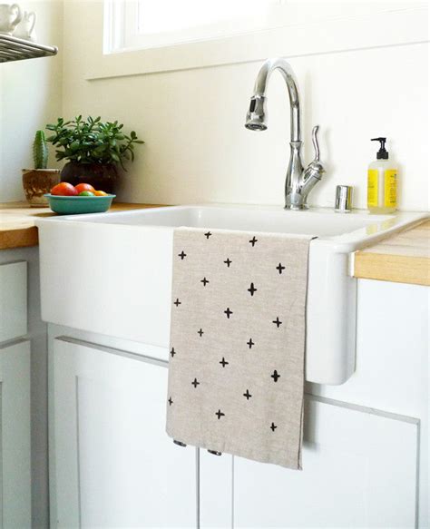 Black Plus Linen Tea Towel Cotton And Flax