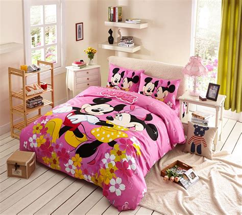 Kids Mickey & Minnie Mouse Pink Bedding Set | EBeddingSets