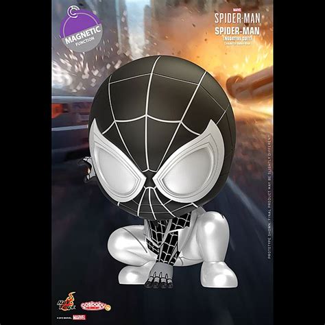 Hot Toys Spider Man Negative Suit Cosbaby S Bobble Head