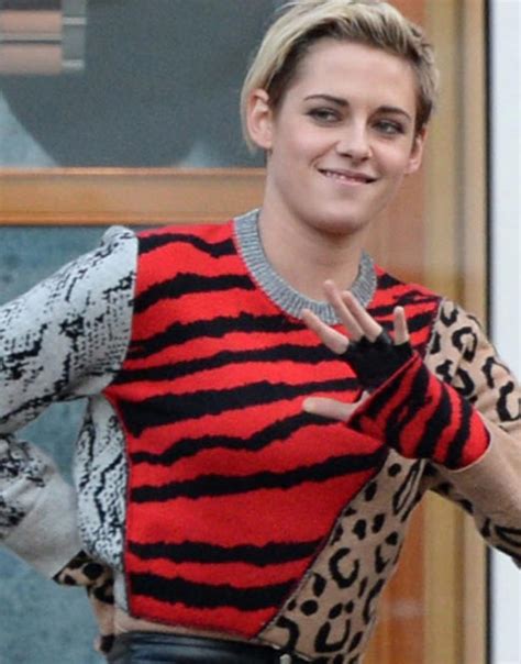 Charlie's Angels Kristen Stewart Animal Print Sweater