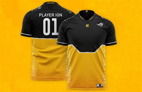 Bren Esports Black And Yellow Custom Jersey The Gaming Wear