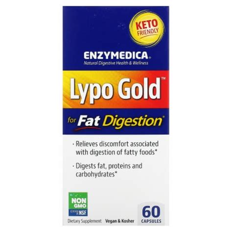 Enzymedica Lypo Gold For Fat Digestion 60 Capsules 60 Count Kroger