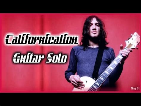 Red Hot Chili Peppers Californication Solo Backing Track Youtube