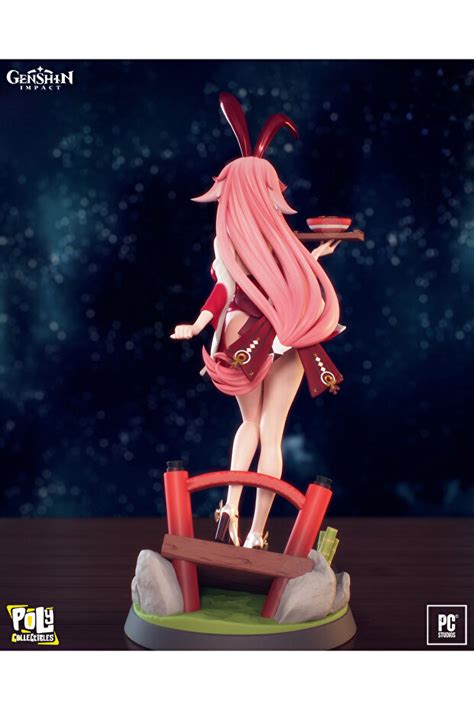 Poly Collectibles Yae Miko Genshin Impact Bikini Versiyonu Premium Koleksiyonluk Figür Cm