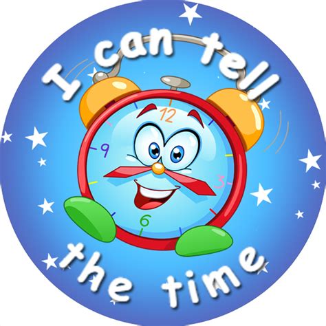 144 Telling The Time Themed Teacher Reward Stickers Large Sticker