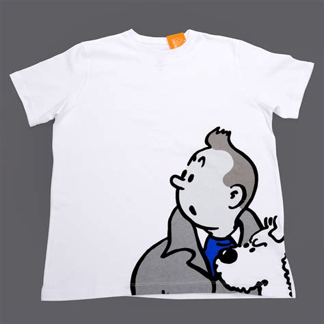 T Shirt Tintin Snowy Blue Jumper The Tintin Shop Uk