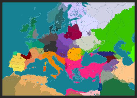Alternate Ethnic Map Of Europe An Old Map I Found On My Pc R