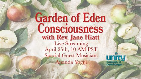 Garden Of Eden Consciousness With Rev Jane Hiatt YouTube