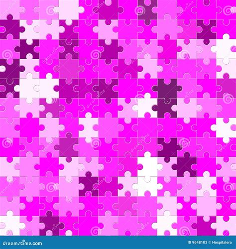 Pink Jigsaw Or Puzzle Stock Illustration Illustration Of Endless