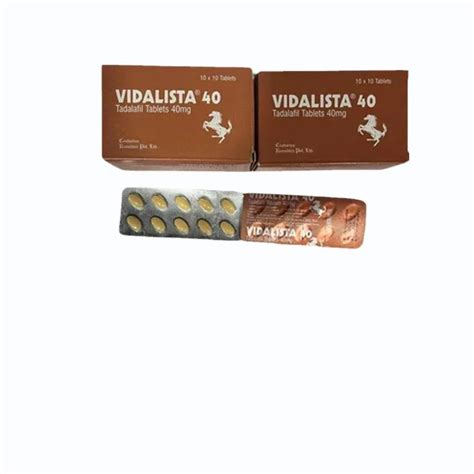 Vidalista 40 Mg Tablet at Rs 200/stripe | Erectile Dysfunction Products ...