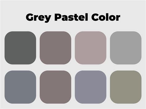 grey pastel color color palette  vector art  vecteezy