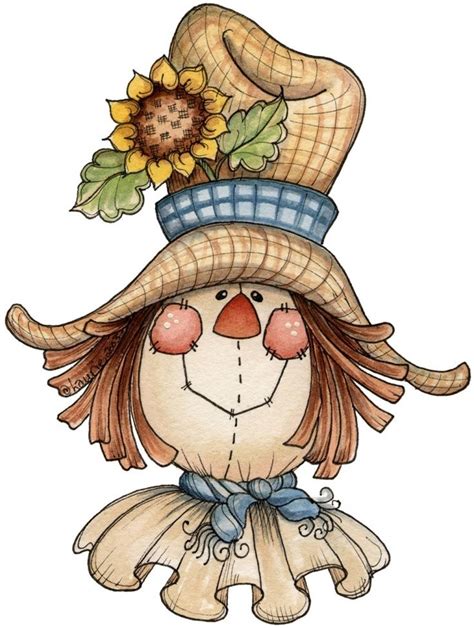 Printable Scarecrow Face Clipart