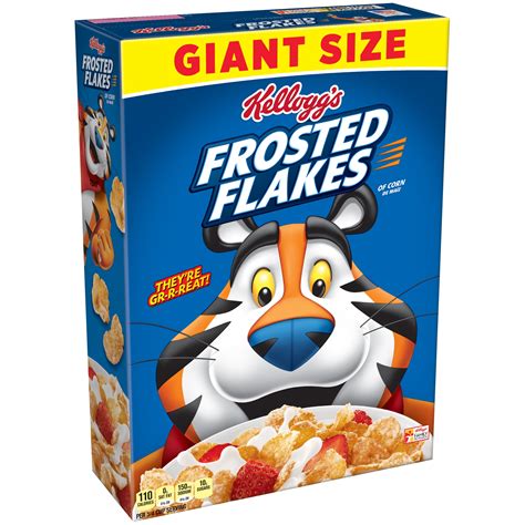 Kellogg's Frosted Flakes Giant Size Corn Cereal - 33 Oz Box - Walmart ...