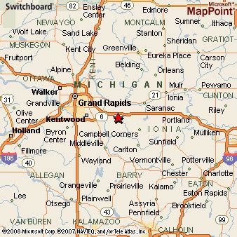 alto michigan area map