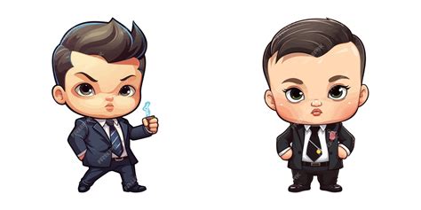 Premium Vector Cute Baby Boss Cartoon Vector