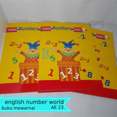 Jual Buku Mewarnai English Number Worldbuku Edukasi English Ae 23144