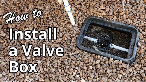 How To Install Irrigation Sprinkler Valve Boxes Youtube