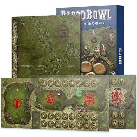 Blood Bowl Nurgle Team Pitch Dugouts