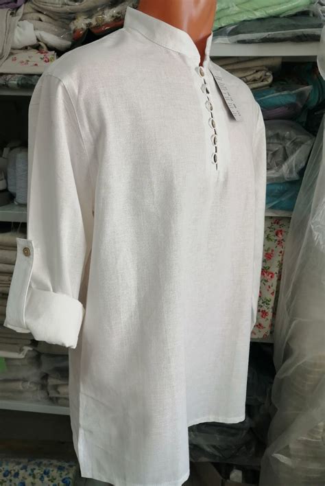 Рубашка лен 100% купить в интернет-магазине Ярмарка Мастеров по цене ...