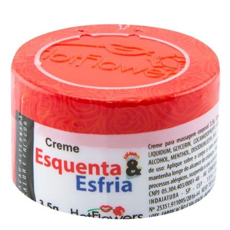 Kit Cremes Esquenta E Esfria Creme Funcional Hotflowers Sex Shop Loja Pimenta