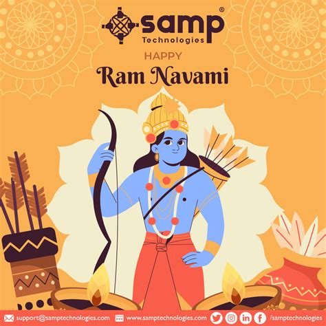 Rejoice In The Glory Of Lord Rama Samp Technologies Wish You All A