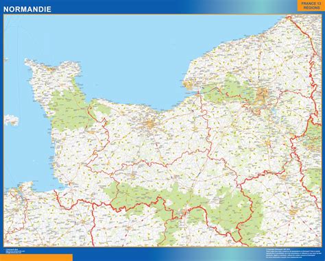 carte de la normandie voyage carte plan