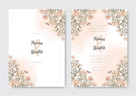 Premium Vector Hand Painting Of Nude Tropical Leaves Arrangement On Wedding Invitation Background