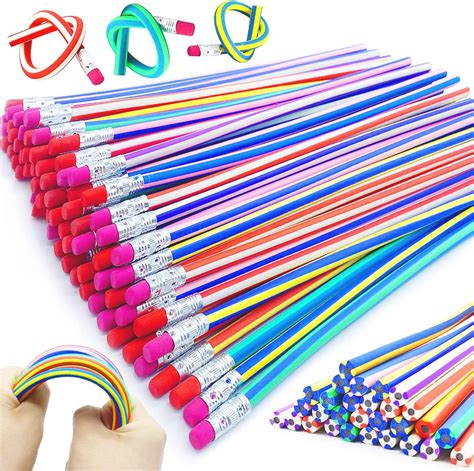 Guuozzli 45 Pack Flexible Soft Pencil71 Inch Magic Bend