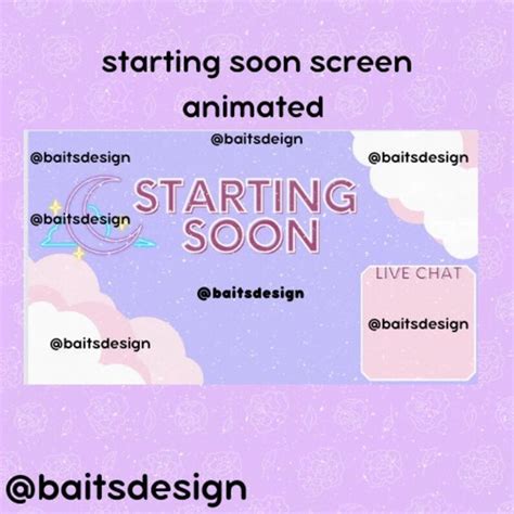 Pastel Colors Animated Starting Soon Screen Etsy