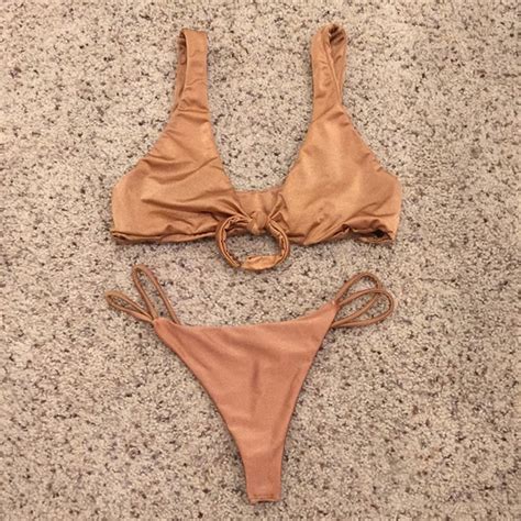Kaikini Swim Kaikini Nude Bikini Set Poshmark