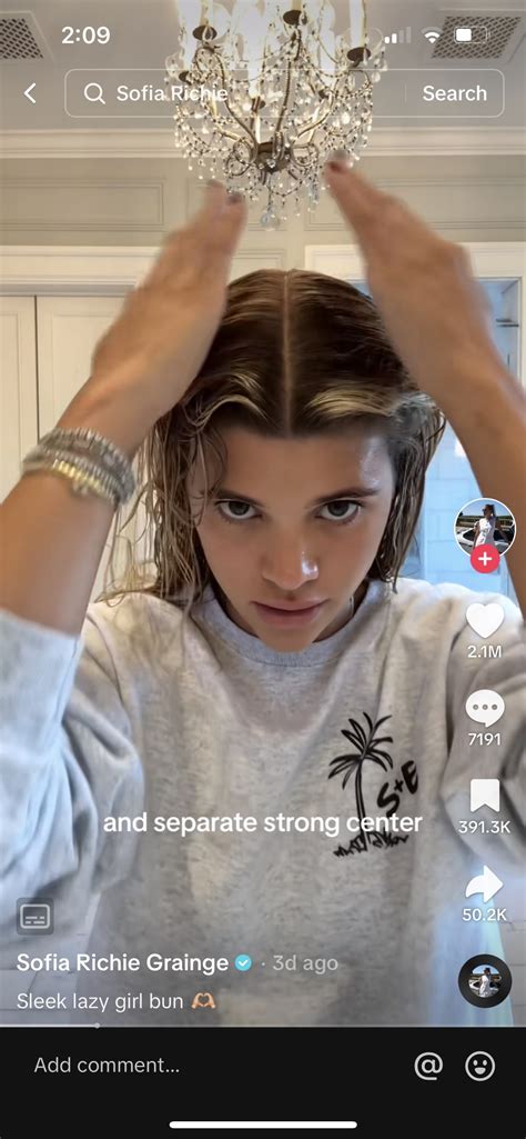 Sofia Richie Grainge Slick Bun 1 Grazia