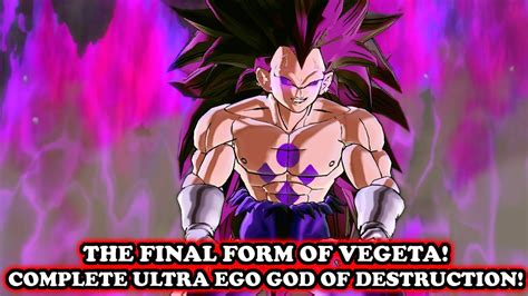 New Final Form Of Vegeta Complete Ultra Ego God Of Destruction