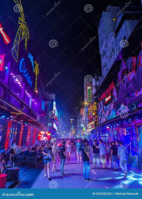 Ho Chi Minh City, Vietnam - A Crowd Of People Move Along Bui Vien
