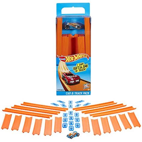 Hot Wheels Accessoires Kit Virage Coffret De Jeu Pour Petites Voitures Avec Circuits Et Pistes