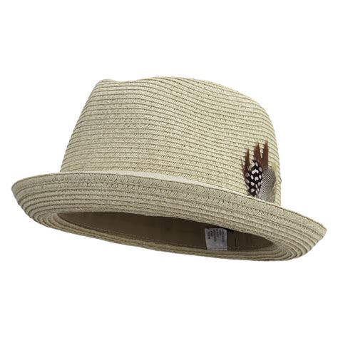 Porkpie Straw Fedora Hat 508hf