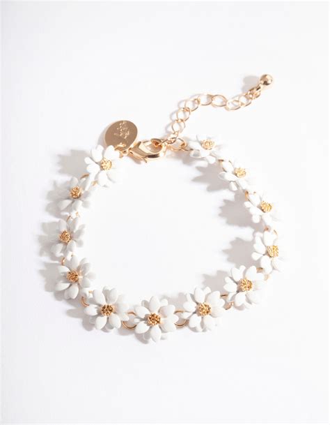 Gold Daisy Chain Bracelet Lovisa