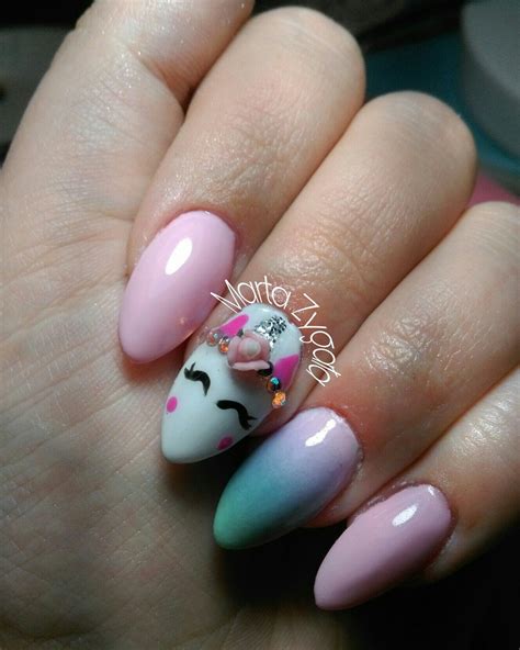 Unicorn Nails Manicure Nail Bar Nails Polish Manicures Nail Manicure