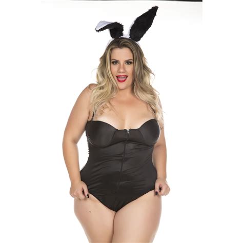 Fantasia Coelha Play Boy Plus Size Pimenta Sexy Sex Shop Fantasia Er Tica Sensual Shopee Brasil