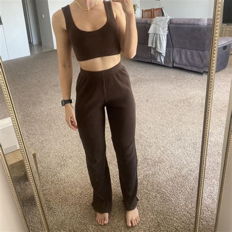 Bnwt Nude Lucy Lounge Ribbed Pants Size S Depop