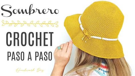 Cómo Tejer Sombrero A Crochet Paso A Paso Handwork Diy Youtube