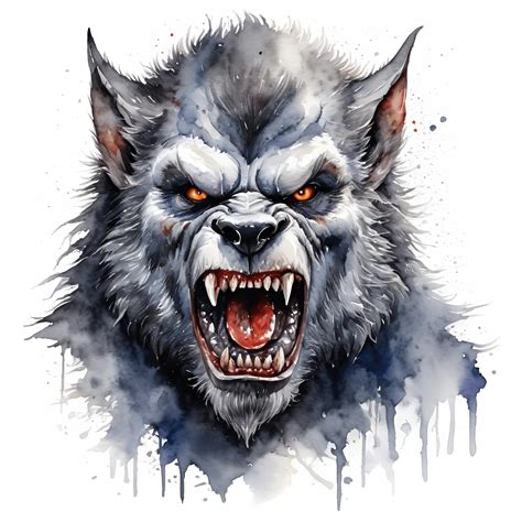 Fierce Werewolf Illustration - Free Download - AI Scribbles